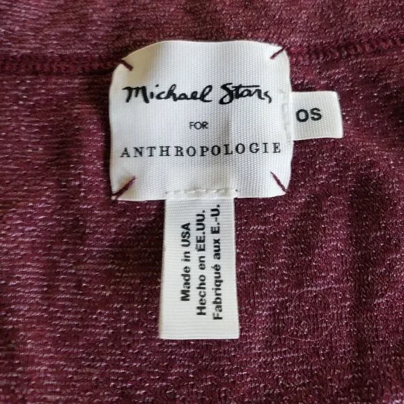 Michael Stars V Neck Short Sleeve Shirt Bundle of 2 One Size Stretchy Basics - Picture 6 of 11